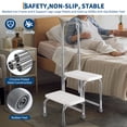 Adjustable Step Stool with Dual Handles – Non-Slip Platform, Heavy Duty ...