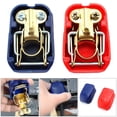 thumbnail image 3 of 2Pcs Noir + Rouge Borne de Batterie de Voiture Pince Réglable Connecteur Positif + Nagatif, 3 of 5