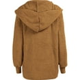 thumbnail image 4 of Daeful Manteau à Capuche Manches Longues Veste Femme Cardigan Décontracté Marron TP, 4 of 6