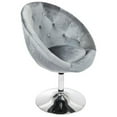 thumbnail image 4 of Impressions Vanity Antoinette Round Tufted 360 Degree Swivel Vanity Chair with Flat Base(Rose Gold), 4 of 13
