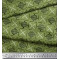 thumbnail image 2 of Soimoi Rayon Fabric Leaves & Geometric Block Fabric Prints by Yard 42 Inch Wide, 2 of 2