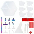thumbnail image 1 of Kit de Plateau à Palette 6 Compartiments Hexagone Grande Capacité pour Perceuse, 1 of 7