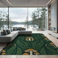 thumbnail image 2 of ODIKA 8'x10' Washable Area Rug Dining Under Mushroom Botanical Forest Toadstool Motifs Table for King Size Bedroom Bed, Master Suite, Non-Shedding, Easy Care, 2 of 7