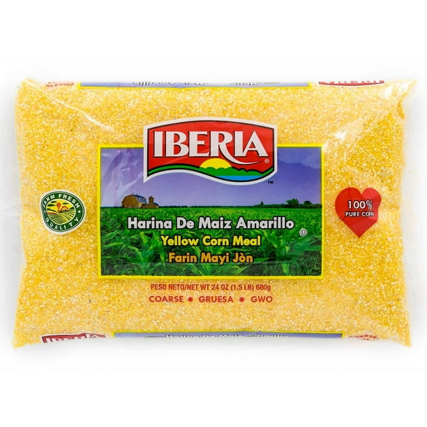 Iberia Yellow Corn Meal, Coarse, 24 Oz
