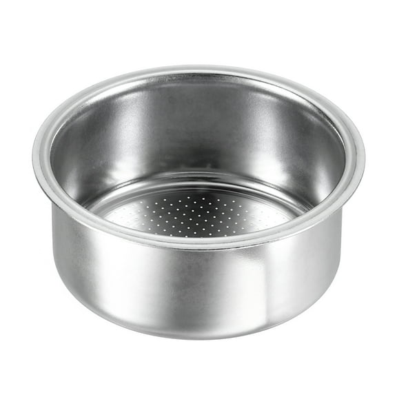 Uxcell 1Pcs 51mm Coffee Filter Basket, 2-Cup Stainless Steel Reusable Espresso Coffee Machine Bowl