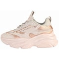 thumbnail image 2 of Berness Women Chunky Platform Sneakers Rhinestone Bling Fashion Trainers Lace Up Casual Athletic Shoes CHARLEE Beige Nude 7, 2 of 6