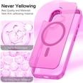 thumbnail image 4 of BENTOBEN Case for iPhone 16 [Compatible with Mag-Safe], 6.1" Metal Lens Frame Button Frame Hard Tpu Matte Magnetic Anti-Fingerprint Shockproof Protective Cover for iPhone 16, Dark Purple, 4 of 9