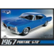 MPC: 1:25 Scale Model Kit - 1967 Pontiac GTO - Blue, 85+ Parts - Skill Level 2, Vehicle Building Kit, Replica Classic Car, Age 14+
