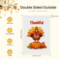 thumbnail image 2 of Thanksgiving Fall Large Garden Flag 28x40 Inches - Versatile Happy Thanskgiving Thanksgiving Day Autumn Leaves Camping Flag Cute Pumpkins Cartoon Double-Side Chic Garden Flag, 2 of 6