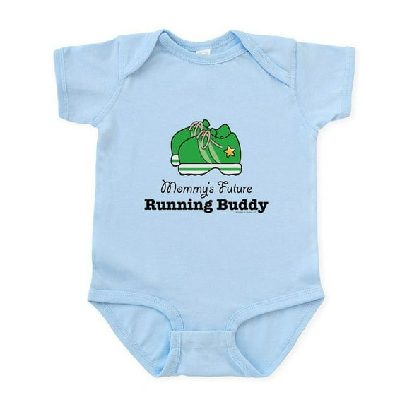 CafePress - Mommy's Future Running Buddy Infant Bodysuit - Baby Light Bodysuit, Size Newborn - 24 Months
