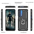 thumbnail image 6 of LeYi Motorola Edge 2021 Phone Cases [Military-Grade] Metal Protective Case with Ring Kickstand Black, 6 of 7