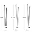 thumbnail image 5 of Mightlink Food Clip Serrated Thickened Food-grade Long Handle Polished Clip Foods Stainless Steel Multifunctional Home Bar Ice Cube Tong for Kitchen, 5 of 6