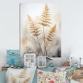 thumbnail image 2 of Designart "Minimalism Ferns Verdant gracefulness I" Floral & Botanical Metal Art Living Room, 2 of 5