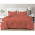 thumbnail image 2 of DNG Creations 1 Piece Diamond Ruffle Comforter 100% Egyptian Cotton, 800TC - Solid Brick Red Colour - Super Soft 550 GSM All Season ( Full/Queen - Size ), 2 of 6
