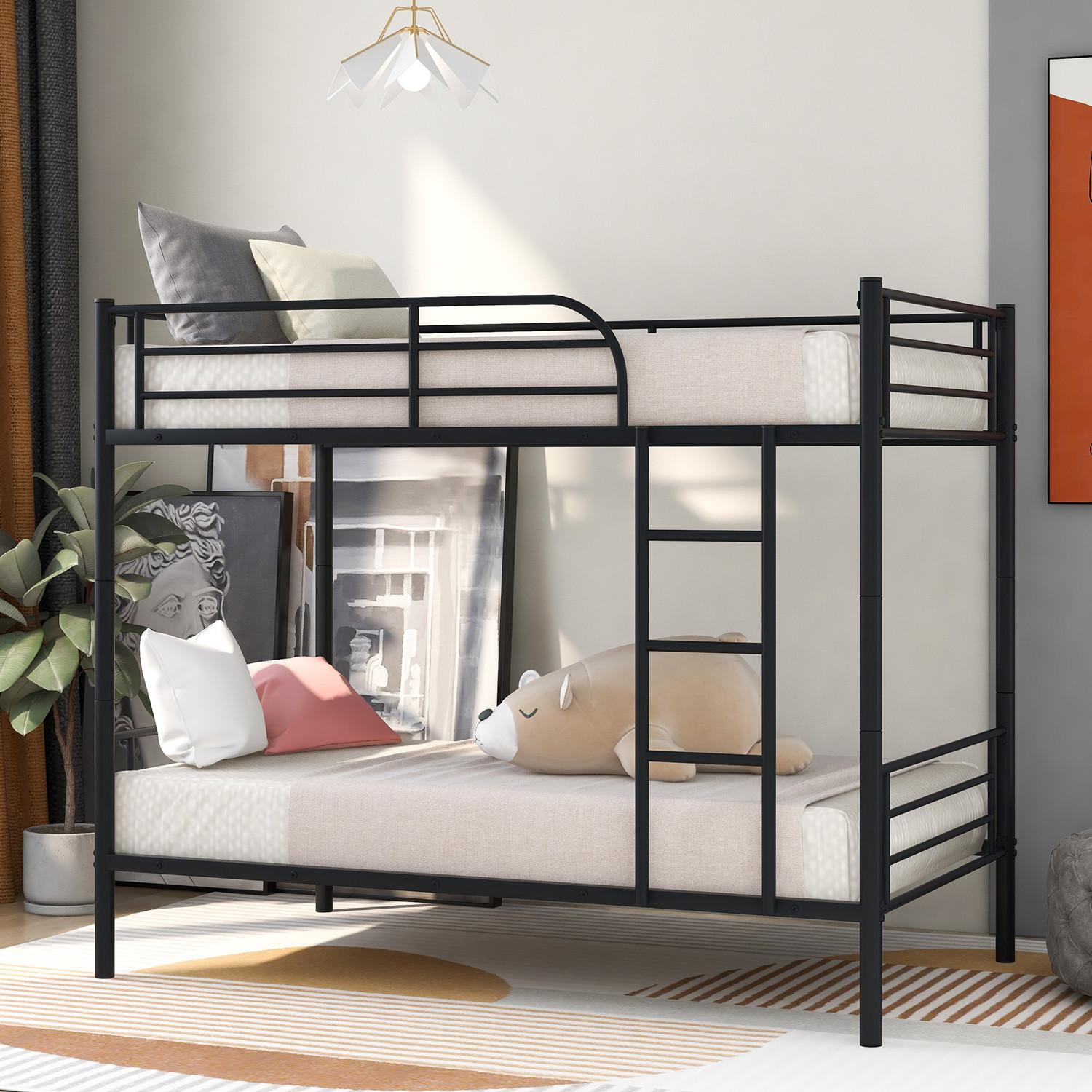 Detachable Twin Over Twin Bunk Bed, Heavy Duty Metal Nepal Ubuy