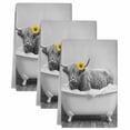 thumbnail image 2 of Funny Yak Kitchen Towels Set of 3, Cute Art Vintage Lovely Animals on Bathtub Absorbent Dish Towels for Kitchen, Microfiber Hand Towel, Quick Drying Tea Towel for Cleaning Decorative Dishcloths, 2 of 7