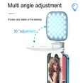 thumbnail image 4 of Clip-on LED Fill Light for Phone Selfie Light Conference Video Light 2500K-9000K Dimmable Built-in Battery Replacement for iPhone 15/14/13/12 Android Phone Video Conference Vlog Live Streaming Makeup, 4 of 8