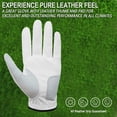thumbnail image 5 of FINGER TEN Golf Gloves Men Left Hand Right Leather Value 1 Pair, Mens Golf Glove for Right Left Handed Golfer All Weather Grip Small Medium ML Large XL, 5 of 7
