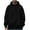 #100-Black, variant on Men's Oversized Hoodie Casual Sweatshirts Long Sleeve Hooded Pullover Snap Hoodies with Pocket Streetwear for Unisex