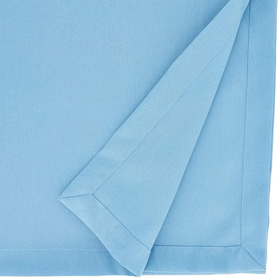 Fennco Styles Classic Everyday Design Solid Color Table Runner 16 x 120 Inch - Aqua Table Cover for Home Décor, Banquets, Family Gathering and Special Occasion