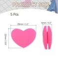 thumbnail image 2 of Uxcell Tennis Racket Vibration Dampener Soft Silicone Racket Shock Absorber for Tennis Racquet String - Heart Shaped Hot Pink, 2 of 6