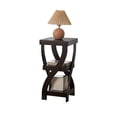 thumbnail image 5 of Kings Brand Furniture Lionel 3-Tier End Table, Twisted Wood Accent Side Table with Open Storage Shelves, Modern Narrow Nightstand for Living Room, Bedroom, Office or Entryway, Espresso, 5 of 7