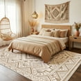 thumbnail image 2 of CHITOOMA 6'x9' Area Rugs for Living Room, Washable Boho Moroccan Rug Soft Vintage Distressed Geometric Tribal Area Rug for Bedroom Dining Room Office with Non-Slip Backing, Stain Resistant Non-Shed, 2 of 9