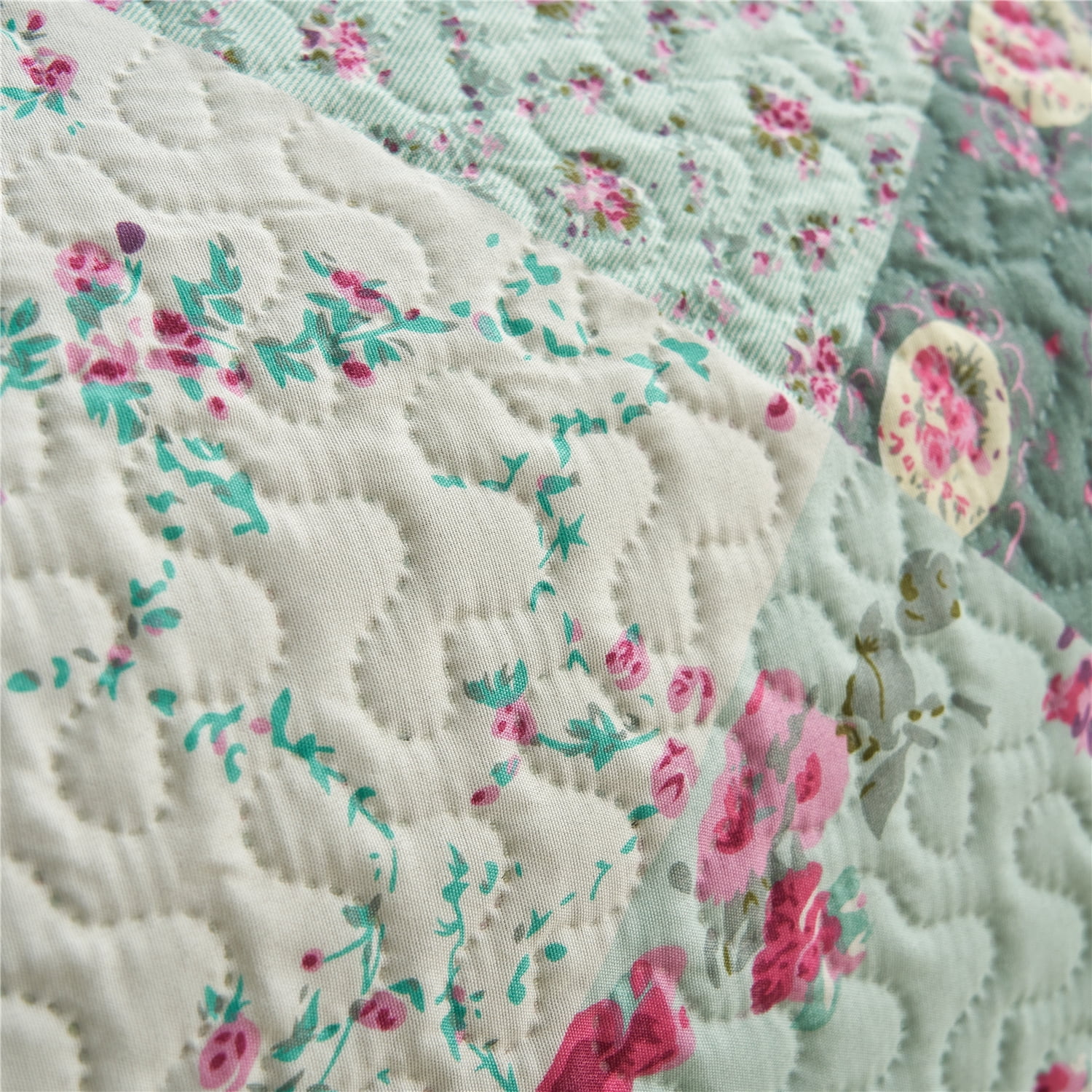 JML Polyester Quilt Sets, Full/Queen, Blue, 3-Pieces