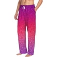 thumbnail image 6 of Logiee Light Purple Glitter Print Pajama Pants for Men,Men’s Pajama Bottoms,Mens PJ Pants with Pockets & Button Fly-3X-Large, 6 of 6