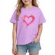 thumbnail image 1 of Blusas y camisas de manga corta con cuello redondo para niños y niñas, camisetas gráficas de manga corta, blusas con estampados bonitos para la temporada escolar., 1 of 8