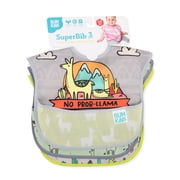 Bumkins Baby Bibs, SuperBib 3-Pack, Baby & Toddler Ages 6-24 Mos (Llama & Cactus)