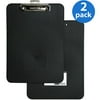 (2 pack) (2 Pack) Mobile OPS Unbreakable Recycled Clipboard, 1/2" Capacity, 8 1/2 x 11, Black -BAU61624