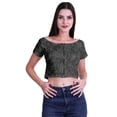 thumbnail image 1 of Moomaya Tunique Courte en Viscose Imprimée à Manches Courtes avec Fermeture Éclair pour Femmes Été, 1 of 4