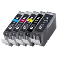 thumbnail image 1 of Zoomtoner Compatible CANON CLI8 SET + PGI-5BK INK / INKJET Cartridge Set (Total - 5 Cartridges), 1 of 1