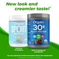 thumbnail image 3 of Orgain Organic Vegan 30g High Protein Powder, Plant Based Shake Drink, Prebiotic Fiber, Chocolate, 1.26lb, 3 of 9