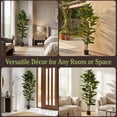 thumbnail image 5 of Pure Garden Set of Two 6FT Artificial Fiddle Leaf Fig Trees with Pots, 5 of 10