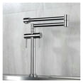 thumbnail image 4 of Kitchen Faucet Solid Brass Crane For Kitchen Deck Mounted Sink Mixer Foldable Nickel Brushed/Gold/Chrome/ORB/Black ,360° Swivel Spout, 4 of 7
