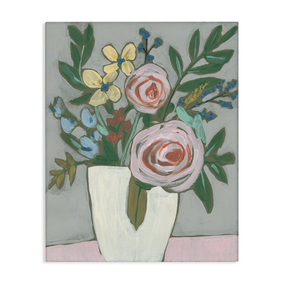 Stupell Industries Contemporary Mixed Rose Bouquet Abstract Canvas Art, 30 x 40, by Jennifer Goldberger