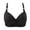 Black, variant on QLEICOM Everyday Bras for Women, Women's Comfort Lift Wirefree Bra Solid Color Comfortable Hollow Out Perspective Bra Underwear No Rims Bras No Underwire Beige Cup 38/85C
