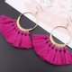 thumbnail image 2 of Qarigey Pendientes llamativos de moda con borlas bohemias y borlas bohemias para mujer Ropa, zapatos y accesorios Miscelánea Rosa roja, 2 of 3
