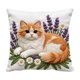 thumbnail image 2 of CaiYueKe Decorative Throw Pillow Cover Cute Embroidery 3D Effect Sofa Bedroom Living Room Home Decor Accent Pillowcase Soft Short Lint Cozy Pillow Cushion Cover Decorative Pillow, 2 of 7