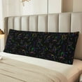 thumbnail image 6 of Bingfone Body Pillow Cover Long Pillow Case With Zipper Decorative Bedding Pillowcase 20"X54" Soft Cushion Pillow Case For Bedroom-Dinosaur, 6 of 8