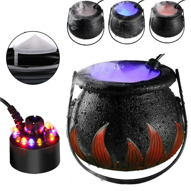Melliful Halloween Witch Pot Fogger Machine, Halloween Party Mist Maker