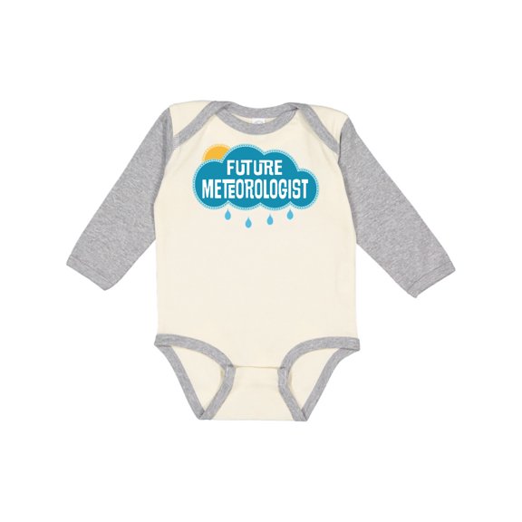 Inktastic Future Meteorologist Boys or Girls Long Sleeve Baby Bodysuit
