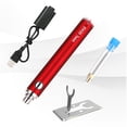 thumbnail image 3 of Soldador inalámbrico que carga el hardware de calentamiento rápido Mini portátil ajustable rojo kusrkot Reparación de soldadura, 3 of 7