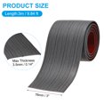 thumbnail image 2 of Uxcell Self Adhesive Floor Transition Strip Vinyl Flat Divider Flooring Dark Gray Pattern 10 FT x 3", 2 of 7