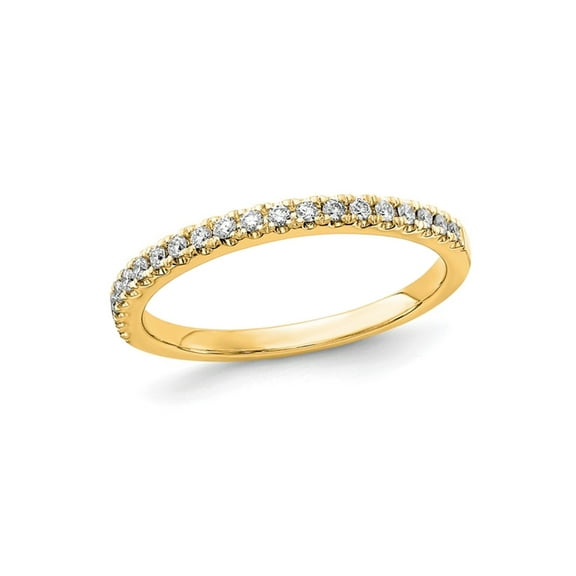 1/5 Carat (Ctw E-F, VS1-VS2) Lab-Grown Diamond Wedding Band Ring in 14K Yellow Gold