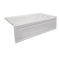 thumbnail image 1 of 72 x 30 in. Acrylic Contemporary Bath Tub with Decorative Integral Skirt Right Hand Drain, White, 1 of 1