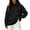 1-325Black1806, variant on CAIVO Long Sleeve Hoodies For Women Casual Solid Color Pullover Hoodie With Thumb Hole High Neck Side Pockets Sweatshirt Tops Running Dailywear
