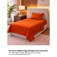 thumbnail image 2 of Juego de Sabanas Individual Percal Liso Naranja, 2 of 2